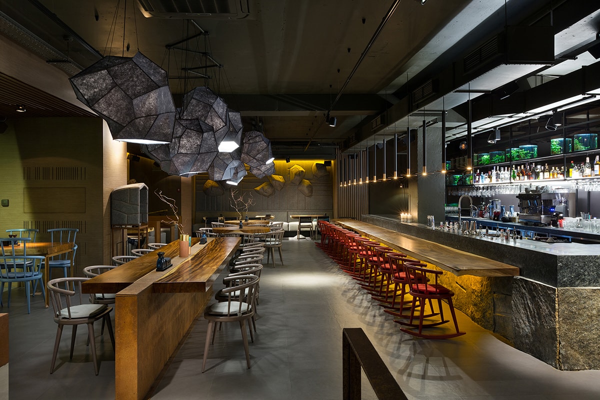 PORTO新亞洲美食餐廳空間設計 —— 國際化空間設計，餐廳空間設計，人文空間設計，深圳空間設計，左右格局